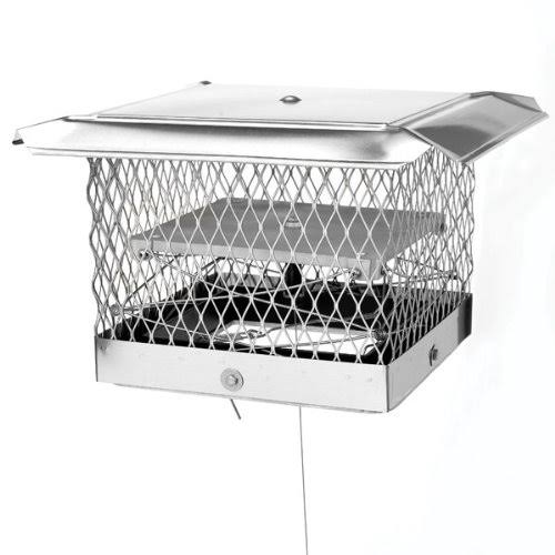 Lock-Top II 8x22 x 8x22 Chimney Cap/Damper 3/4x22
