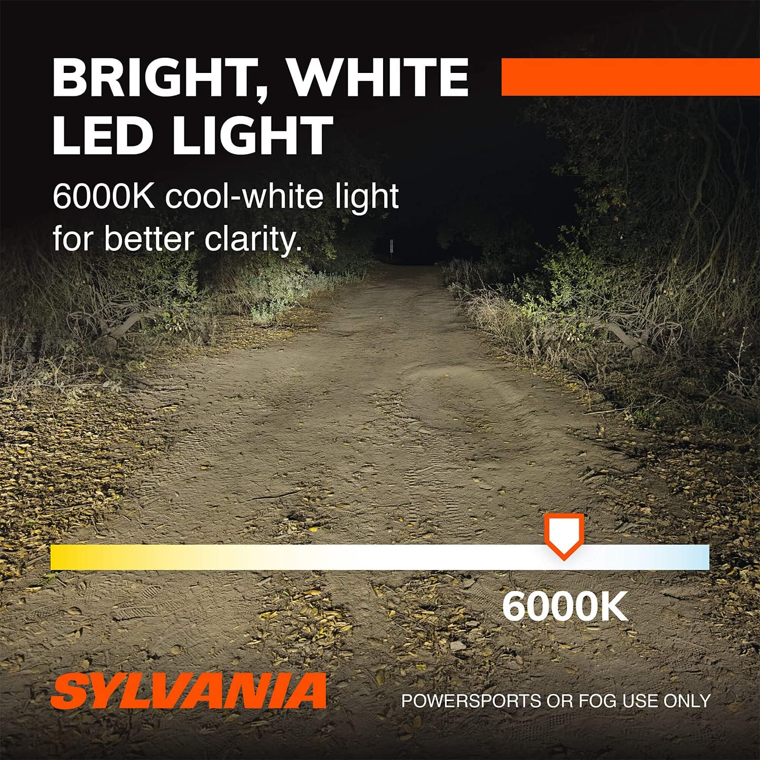 Sylvania H11 LED Powersport Headlight Bulbs for Off-Road Use or Fog Lights - 2 Pack Pack of 2