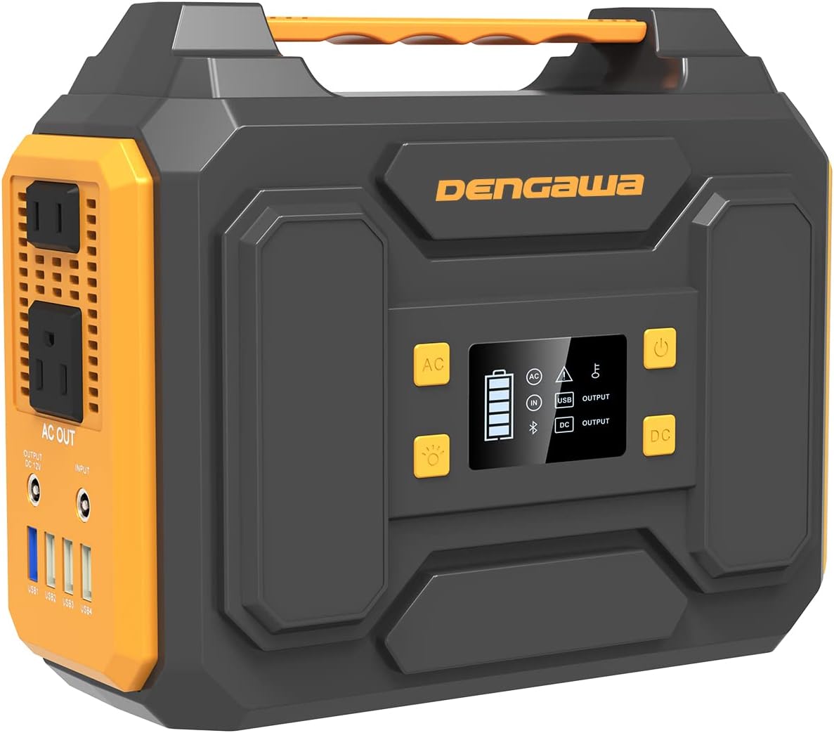 DenGaWa Portable Power Station 250Wh, Laptop Charger Lithium Battery Power Supply with 110V/250W Pure Sine Wave AC Output, DC USB Ports for Outdoors Camping Home Emergency