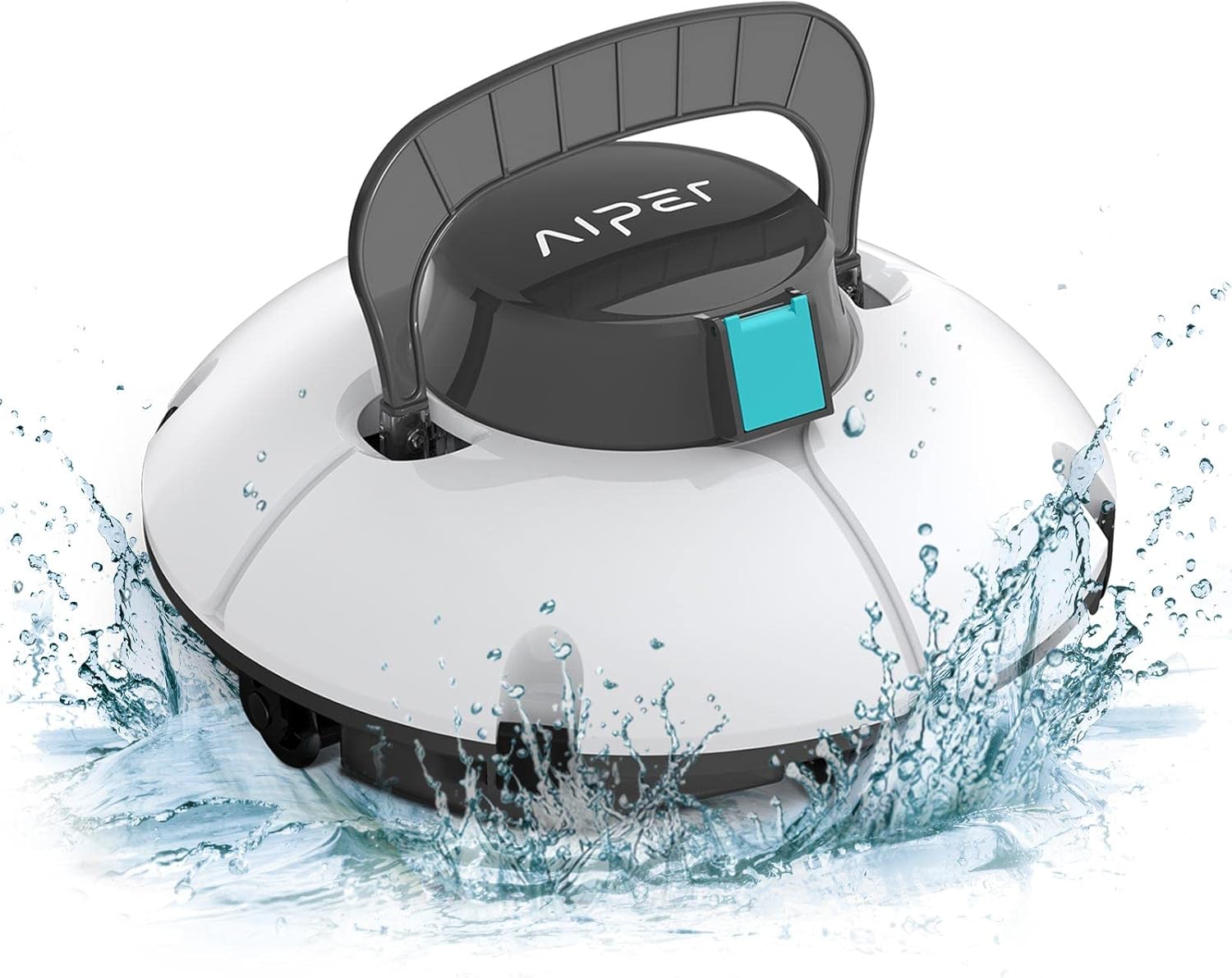 (2022 Upgrade) AIPER Cordless Robotic Pool Cleaner, Pool Vacuum with Dual-Drive Motors, Self-Parking, Lightweight, Perfect for Above/In-Ground Flat Pools up to 35 Feet (Lasts 50 Mins) - Seagull 600