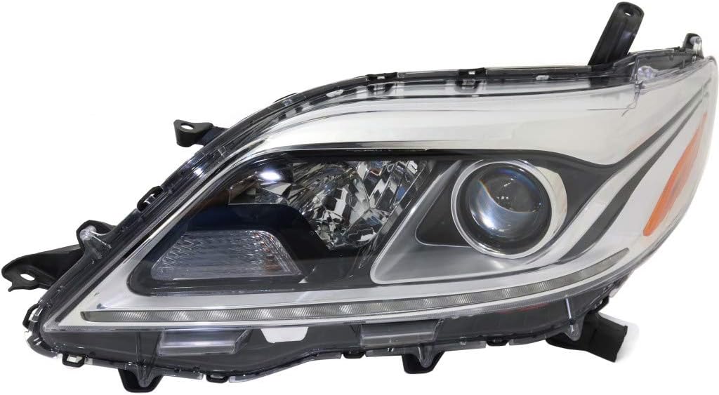 For Toyota Sienna Headlight 2015 2016 2017 Passenger Side DOT Certified TO2503230 | 81110-08060 | XLE | LIMITED | Halogen | w/LED DRL