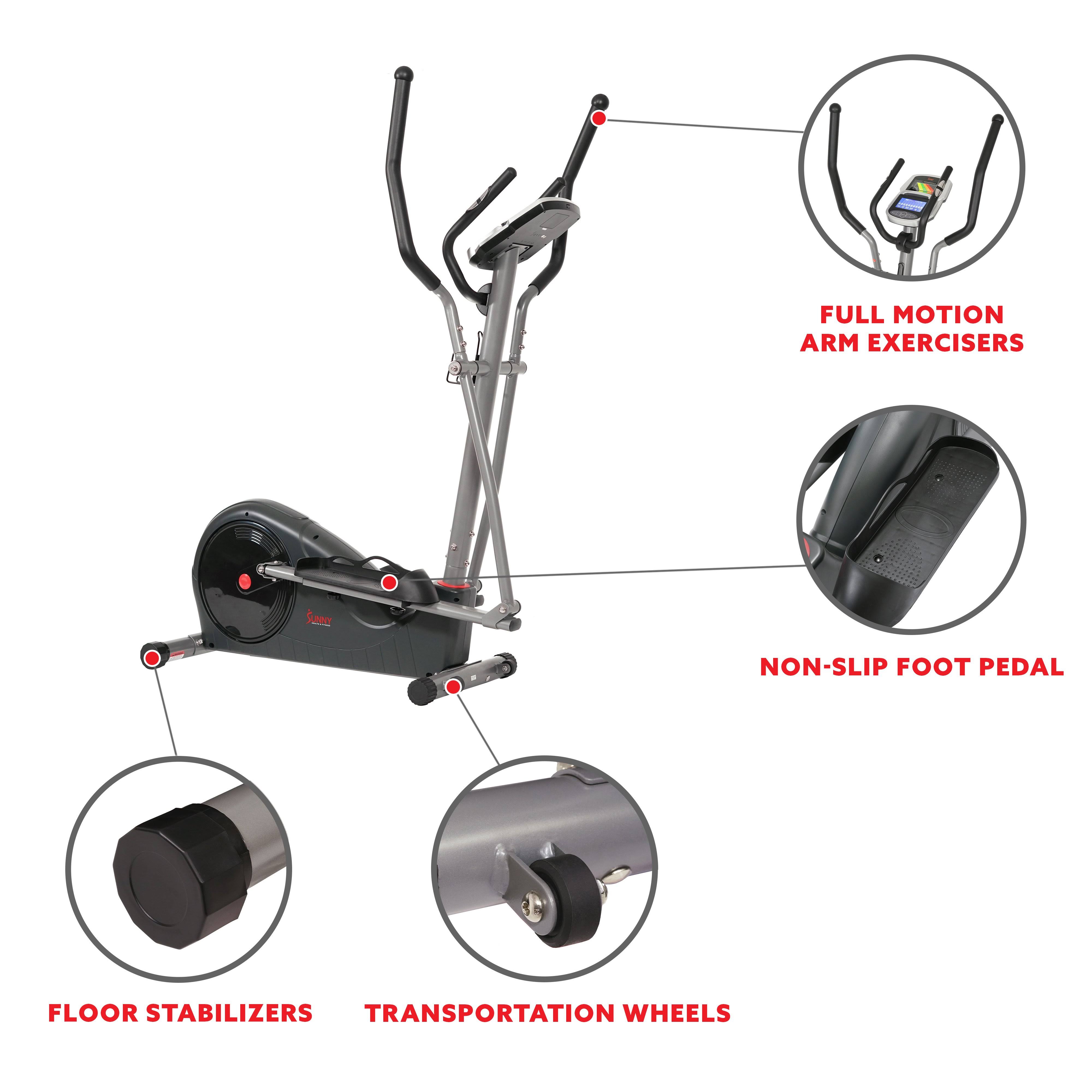 Sunny Health Fitness SF-E320002 Pre-Programmed Elliptical Trainer