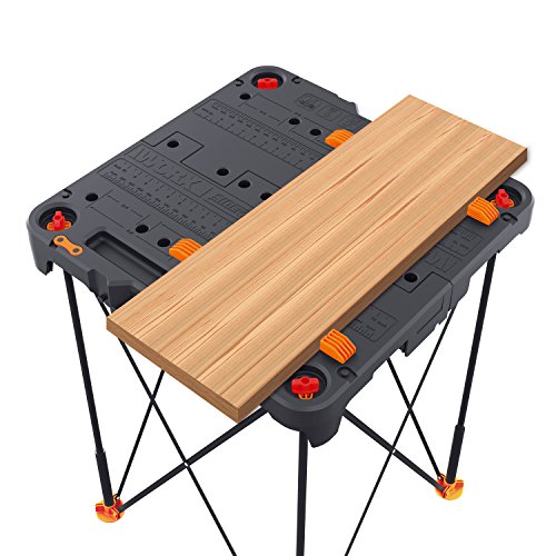 Worx WX066 Sidekick Folding Work Table, Portable All-in-one Work Bench