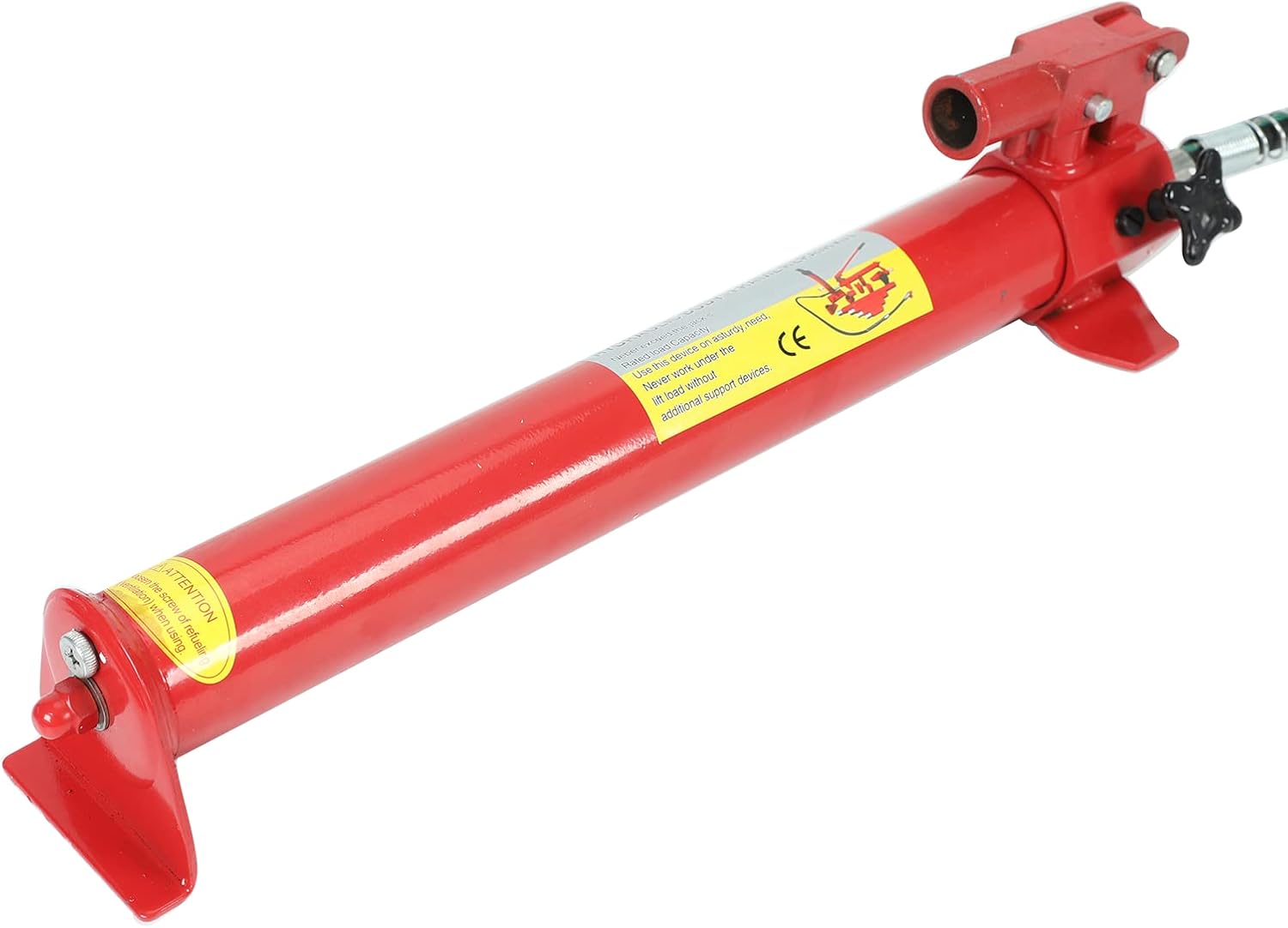 20 Ton Porta Power Kit - 2M(78.7 inch) Oil Hose Hydraulic Car Jack Ram for Loadhandler Truck Bed Unloader Farm and Hydraulic Equipment Construction - Red