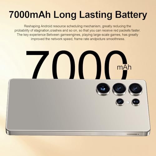 I25 Ultra Unlocked Android Phone 6.99" AMOLED 7000mAh Long-Lasting | Snapdragon 8 Gen3 | 8GB RAM+256GB | 68MP+108MP Pro Camera | Face Unlock + Stylus | Android 14 System (Blue)