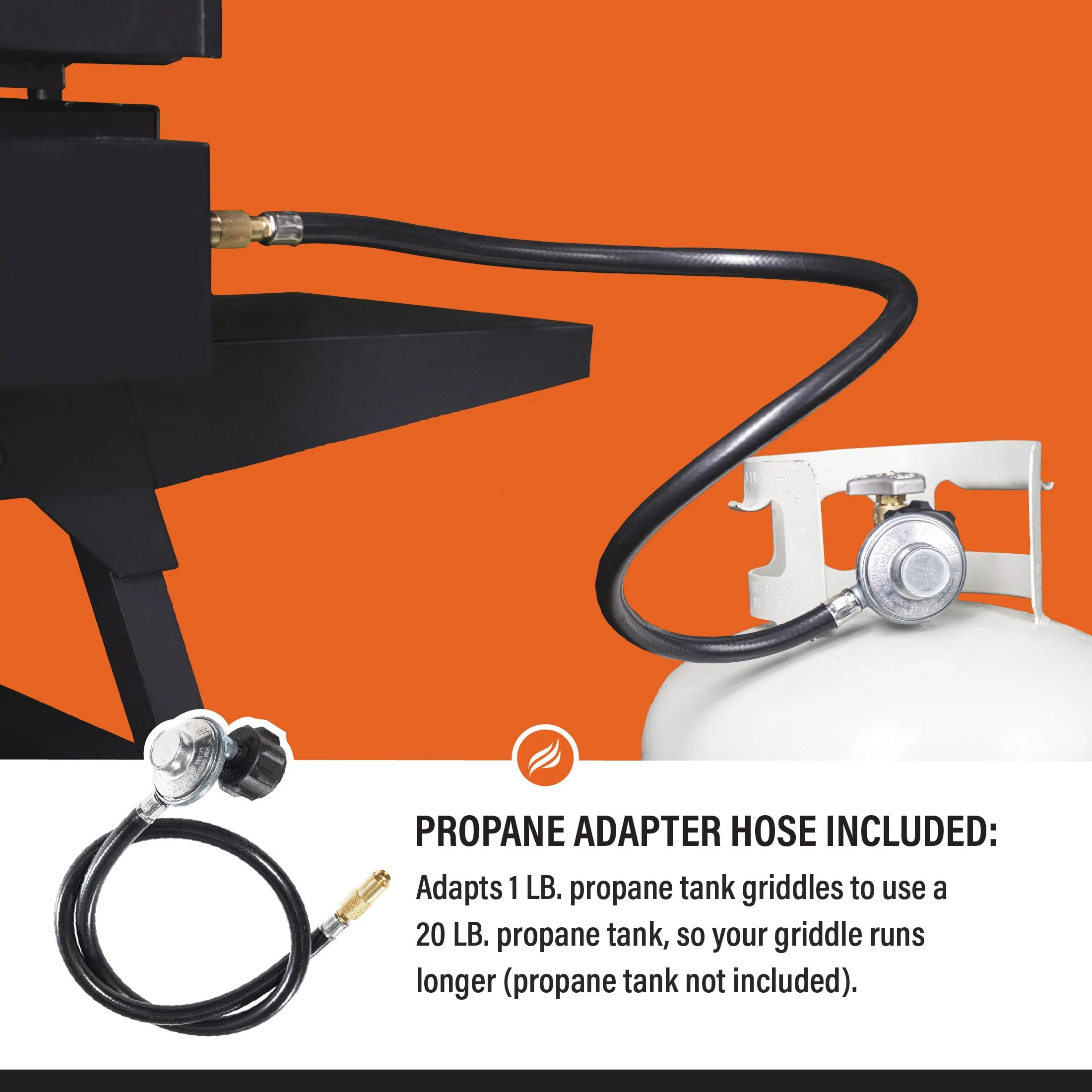 Blackstone Adventure Ready 22 Propane Griddle with Stand and Adapter Hose