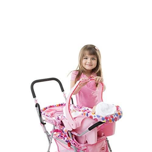 Joovy Doll Toy Car Seat - Pink Dot
