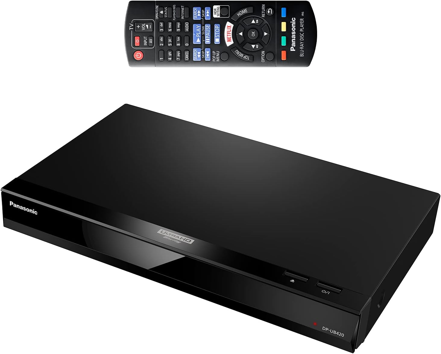 Panasonic Streaming 4K Blu Ray Player, Ultra HD Premium Video Playback with Hi-Res Audio, Voice Assist - DP-UB420-K (Black)