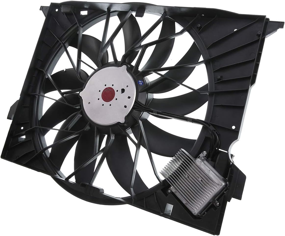 A-Premium AC Condensor Radiator Cooling Fan Assembly Replacement for Mercedes-Benz CL550 600 CL63 AMG E320 S350 550 600 2005-2014