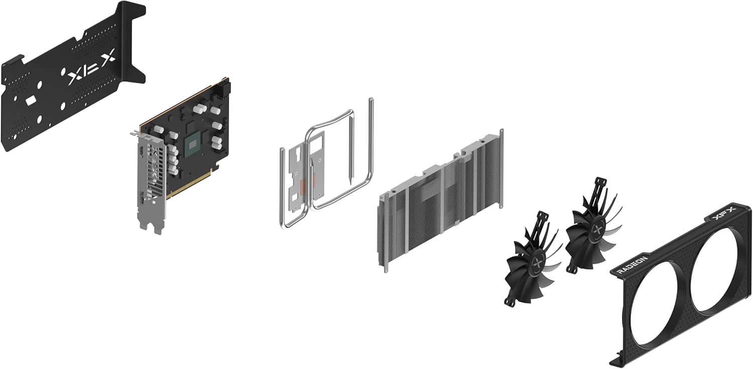 XFX Speedster QICK210 Radeon RX 6500XT Black Gaming Graphics Card with 4GB GDDR6 HDMI , AMD RDNA 2 RX-65XT4DBDQ