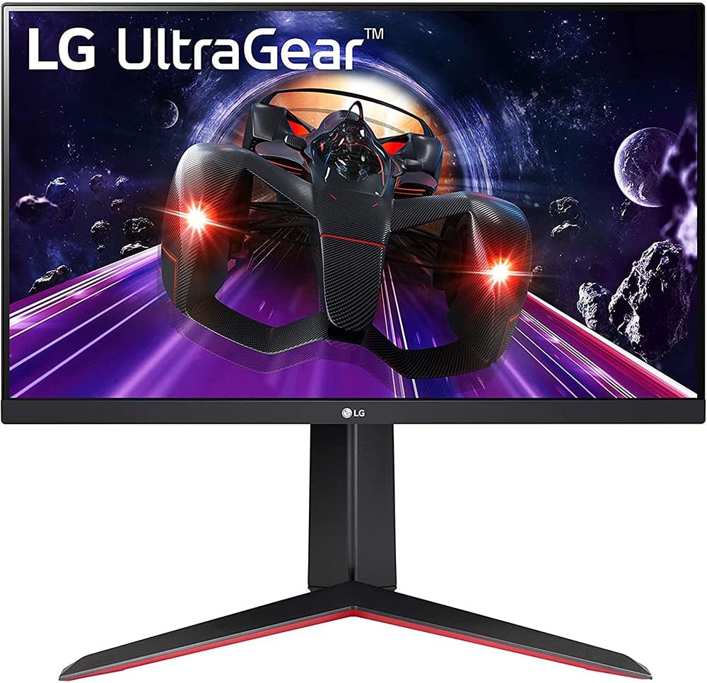 LG 24GN650-B 24 inch Ultragear FHD IPS 1ms 144Hz HDR Monitor with FreeSync Bundle with 2X 6FT Universal 4K HDMI 2.0 Cable, Universal Screen Cleaner and 6-Outlet Surge Adapter