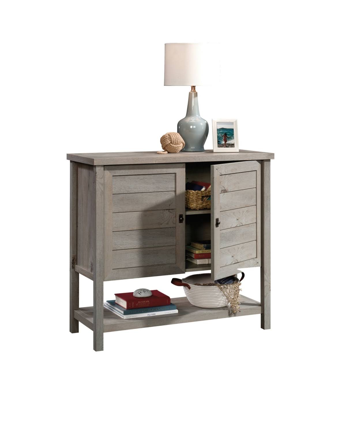 Sauder Cottage Road Console Table, Mystic Oak