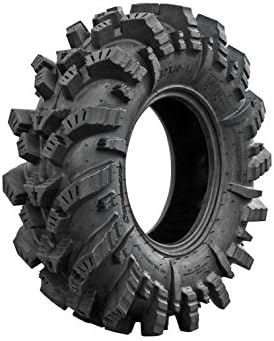 SuperATV Intimidator UTV / ATV Mud Tire for RZR, X3, General, Maverick, Ranger, Rock & All Terrain UTV Mud Tire | 26.5x10-14 | 2" Tread Depth | 6 Ply Ratings