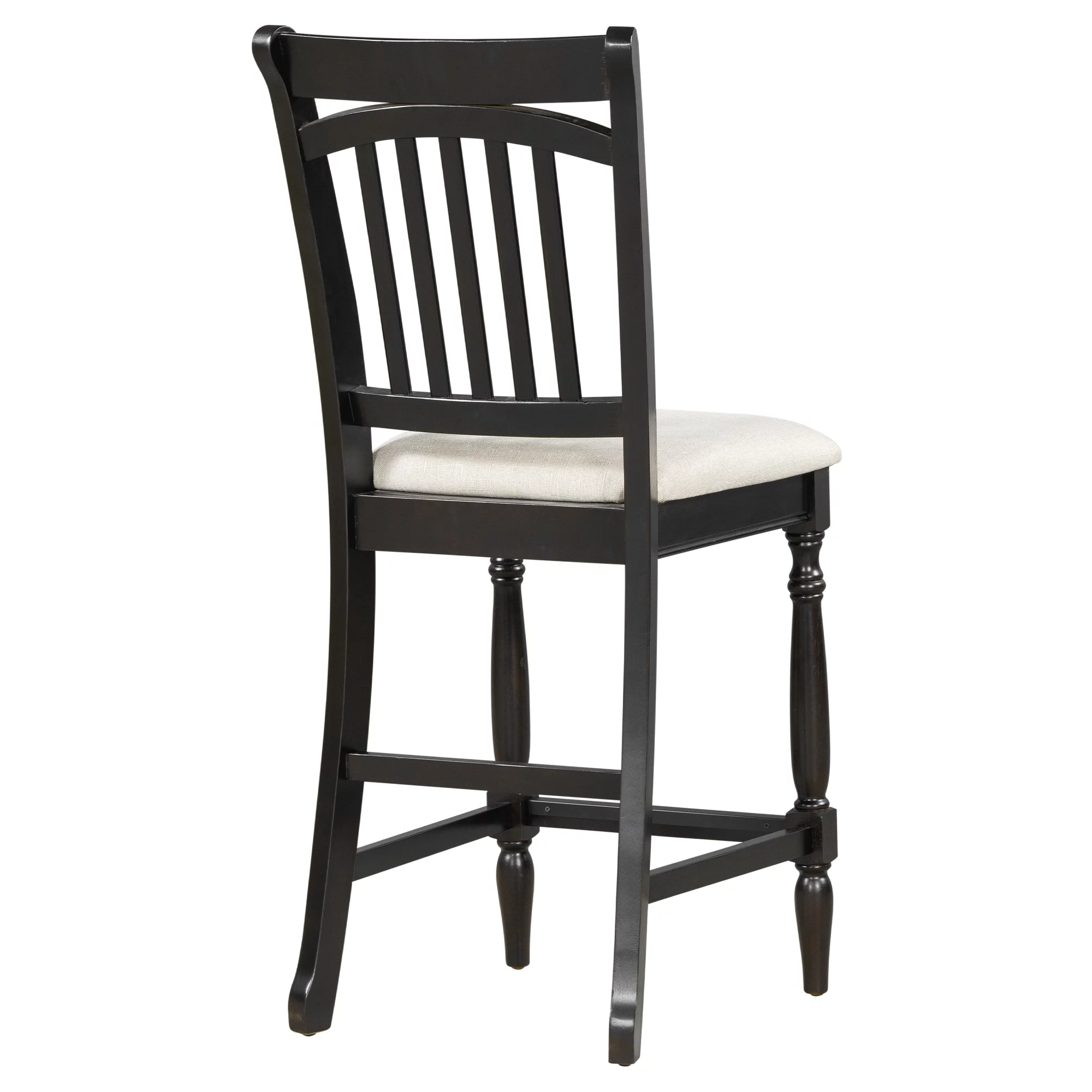 Churanty Farmhouse 5 Pieces Wood Counter Height Dining Table Set for 4,Kitchen Rectangle Table with Storage Drawers and 4 Upholstered Chairs, Espresso - Curated Treasures Market