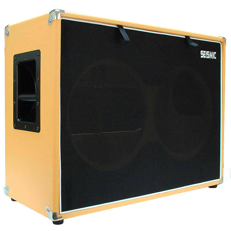Seismic Audio Empty Orange Tolex 2x12x22 Guitar Speaker Cab Cabinet 212