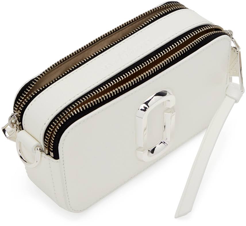 Marc Jacobs White DTM &The Snapshot& Bag