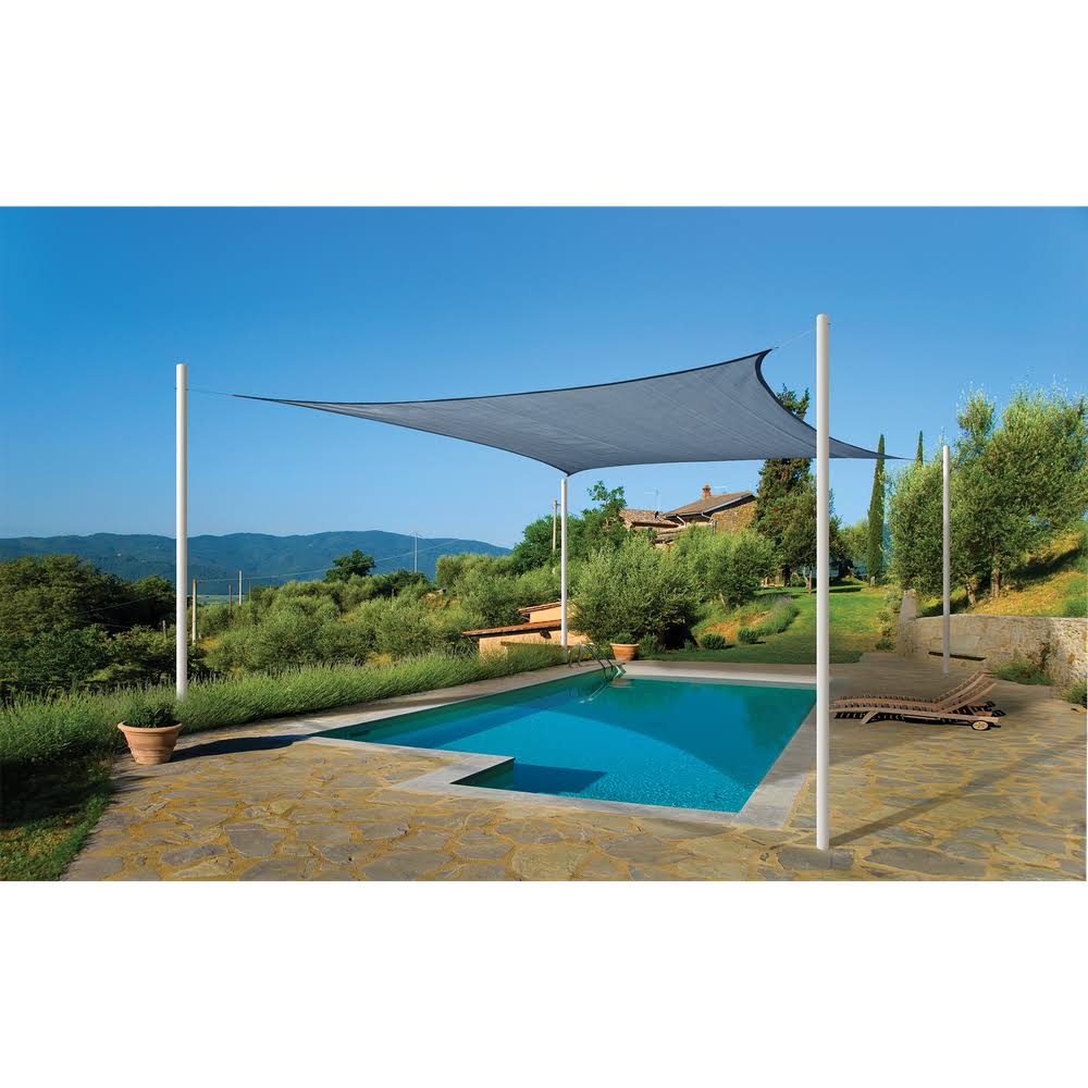 ShelterLogic 12 ft Square Sun Shade Sail Sea