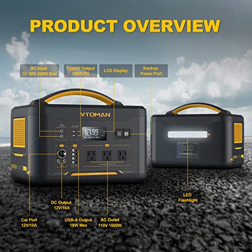 VTOMAN Solar Generator with Panels Included