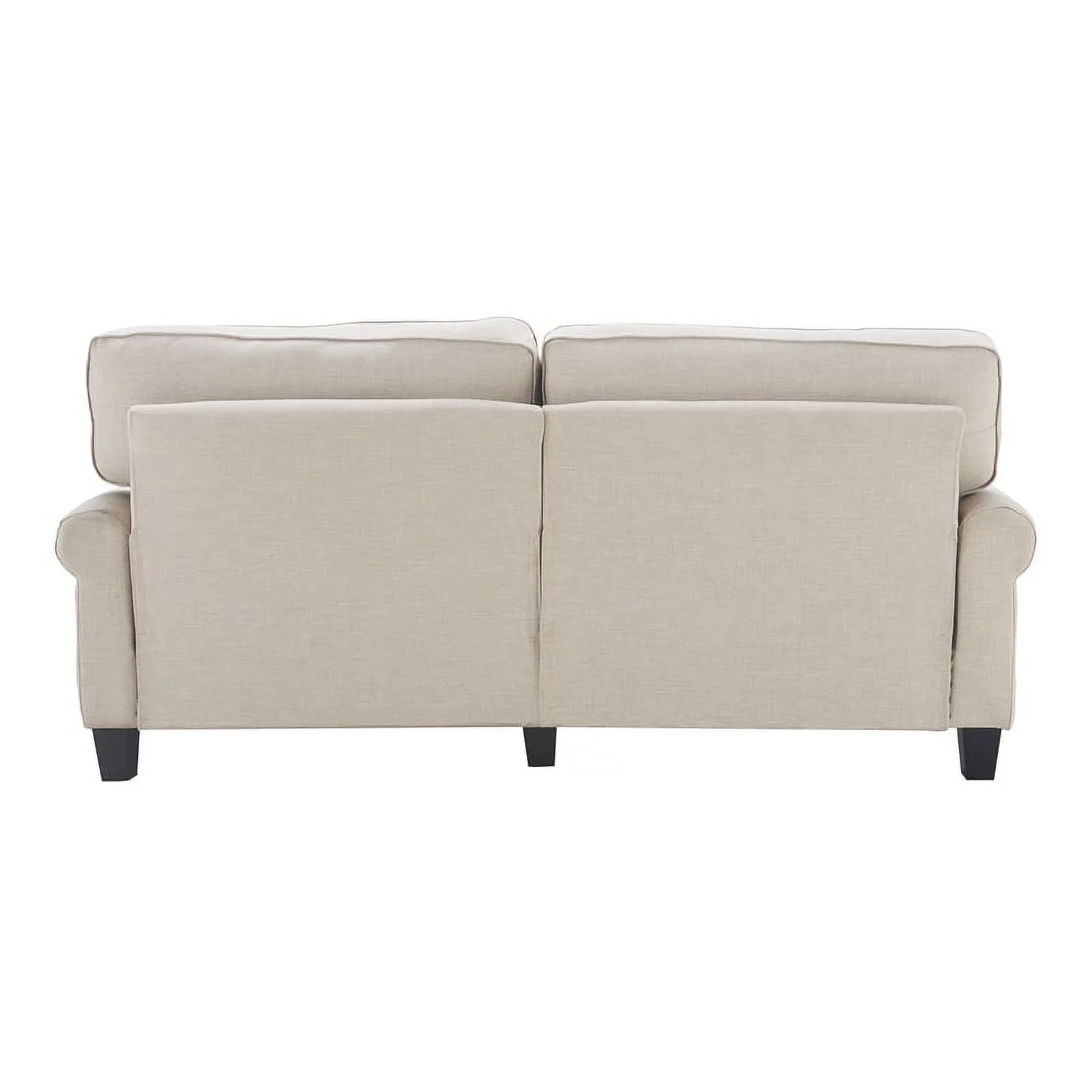 Serta Copenhagen Traditional Rolled Arm 78-inch Sofa, Light Gray Fabric