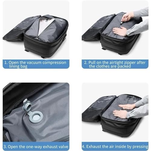Vacpack Backpack, Vac Pack Backpack, Expandable Backpack With Vacuum Compression, Anti Theft Travel Backpack