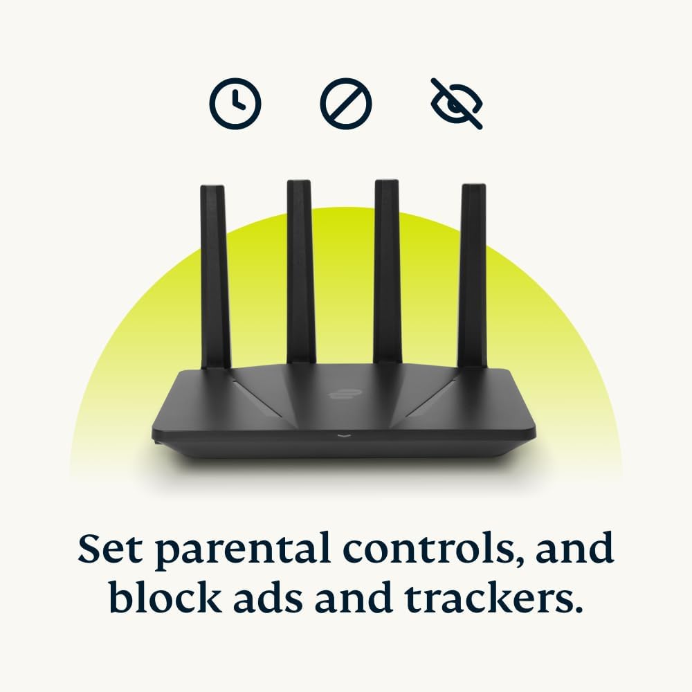 Aircove | Wi-Fi 6 VPN Router for Home | Protect Unlimited Devices | Free 30-Day ExpressVPN Trial | International Version