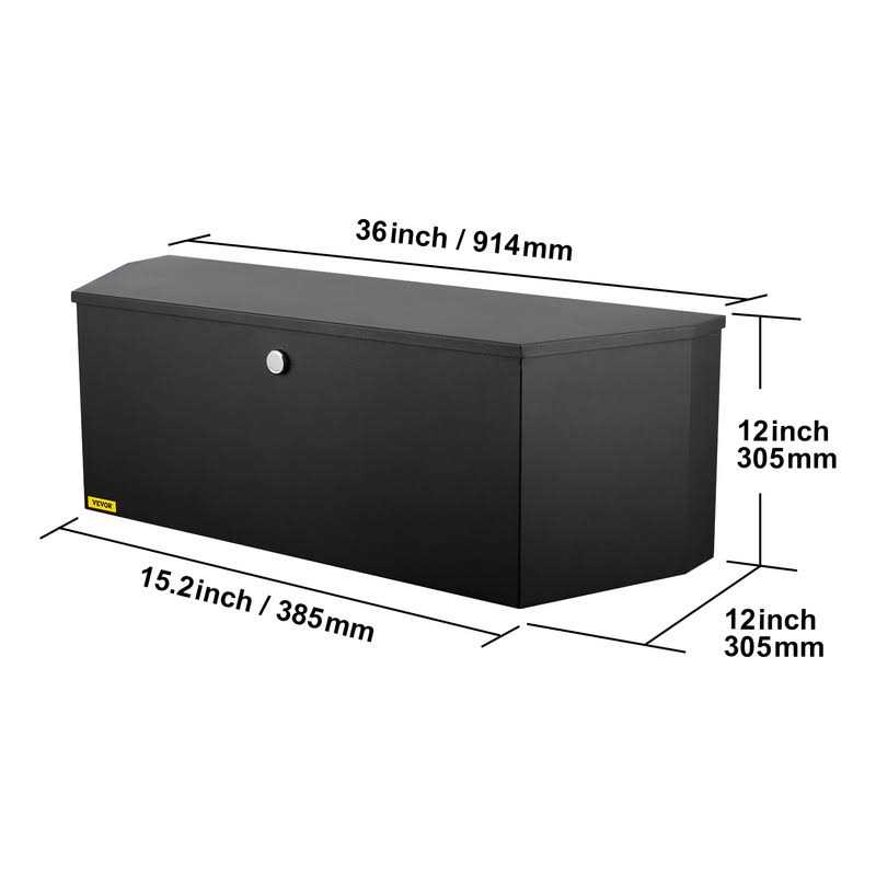 VEVOR Trailer Tongue Box, Carbon Steel Tongue Box Tool Chest, Heavy Duty Trailer Box Storage with Lock and Keys - Shop Hardware Tools Online Store