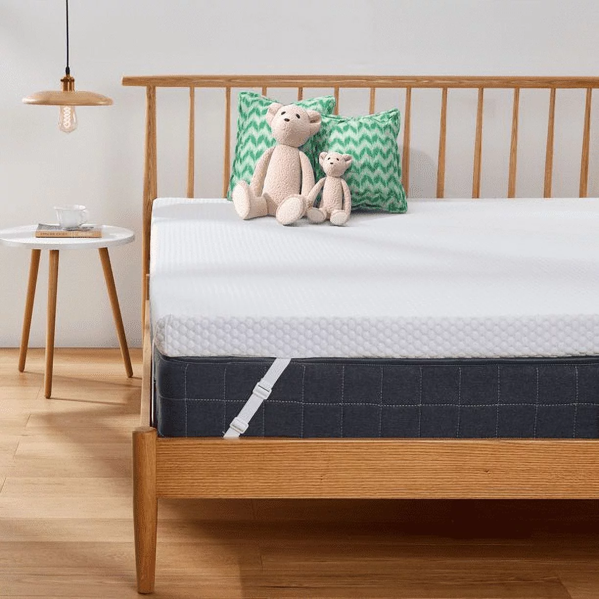 2 inch Non-Slip Design Gel Memory Foam Mattress Topper with Removable & Washable Cover for Cooling Sleep,Pressure Relief ,CertiPUR-US Certified - Full