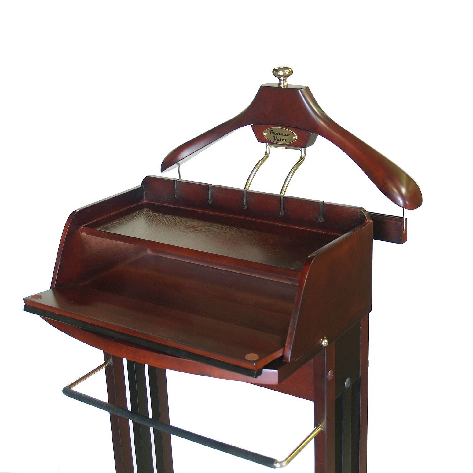 Proman Products Excalibur Wardrobe Valet, Dark Mahogany
