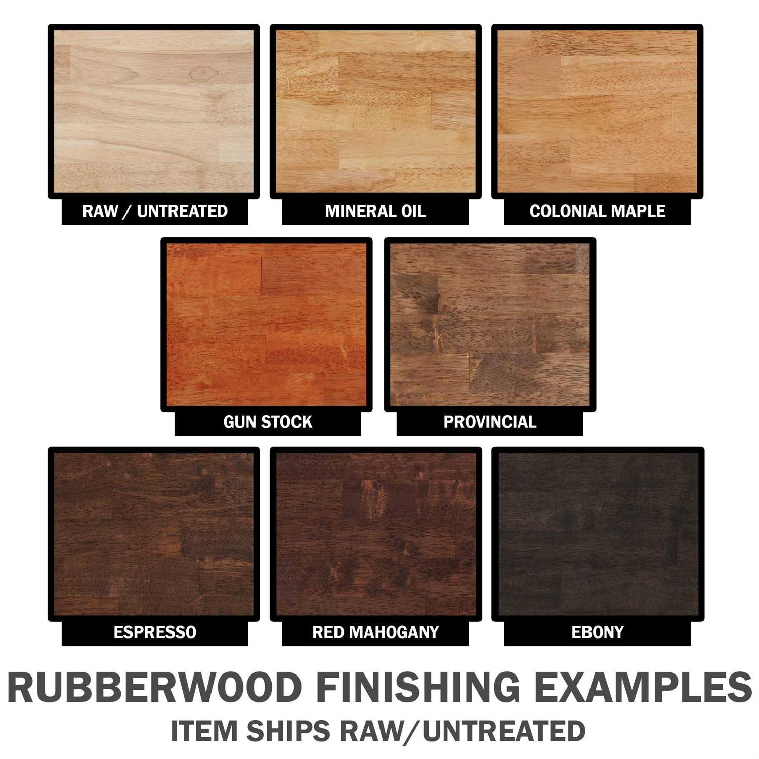 Sparrow Peak Rubberwood 1.75-in Unfinished Natural Straight Hevea Butcher Block Countertop - Shop Hardware Tools Online Store