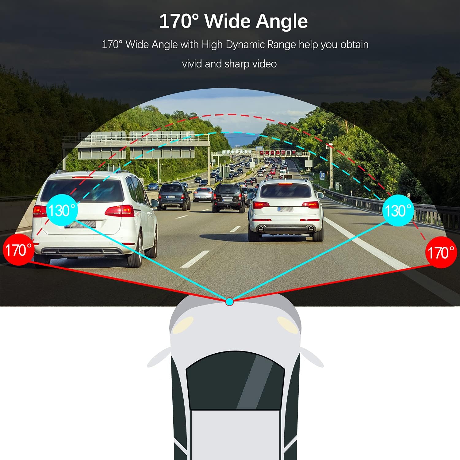 Citreal Dash Cam Ultra Clear Night Vision 2021 Dash Camera for Cars USB DVR Dash Cam Driving Recorder with Parking Mode 170°Wide Angle Loop Recording with 16GB Micro SD Card Pack of 2