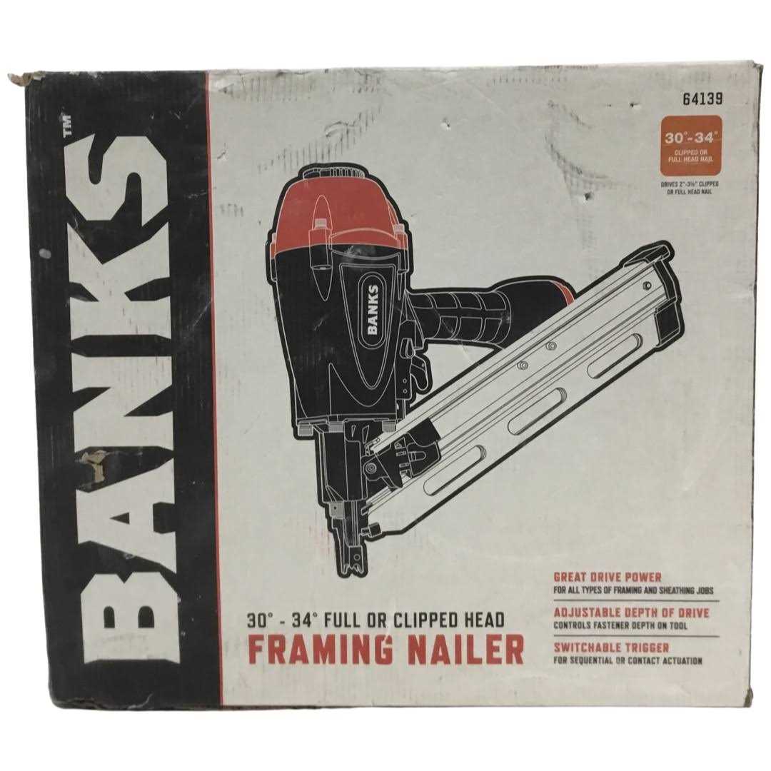 Banks 64139 30-34 Degree Framing Nailer - Shop Hardware Tools Online Store