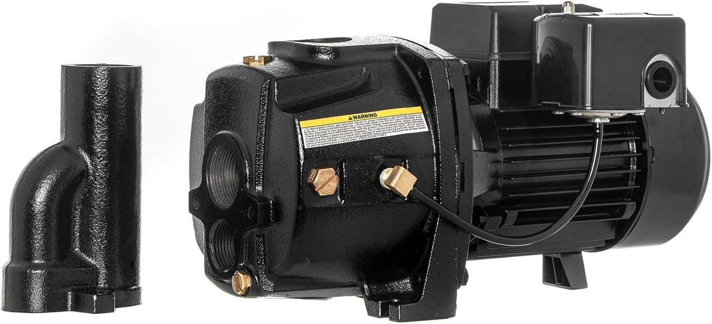 RainBro 1 HP Cast Iron Convertible jet well pump, Deep Well Pump with Ejector Kit, Model# CCW100