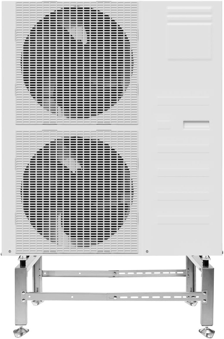 HSA500 - Support Bracket for Air Conditioner or Heat Pump, Adjustable Size, Floor Stand Ground Mounting Bracket, Stainless Steel, Stand for Outdoor AC Unit, Heavy Load 1100 lbs