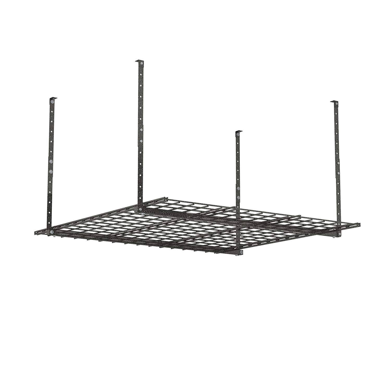 Storage System Overhead Height Adjustable Holds Up to 250 Pounds Hammertone | SelectBeautyShop