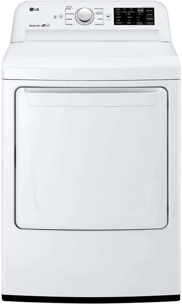 LG DLE7100W 7.3 Cu. Ft. Electric Dryer With Sensor Dry - White