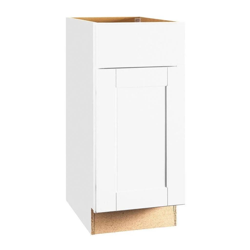 Hampton Bay RSI Home Products Shaker Base Cabinet, White, 15 in.