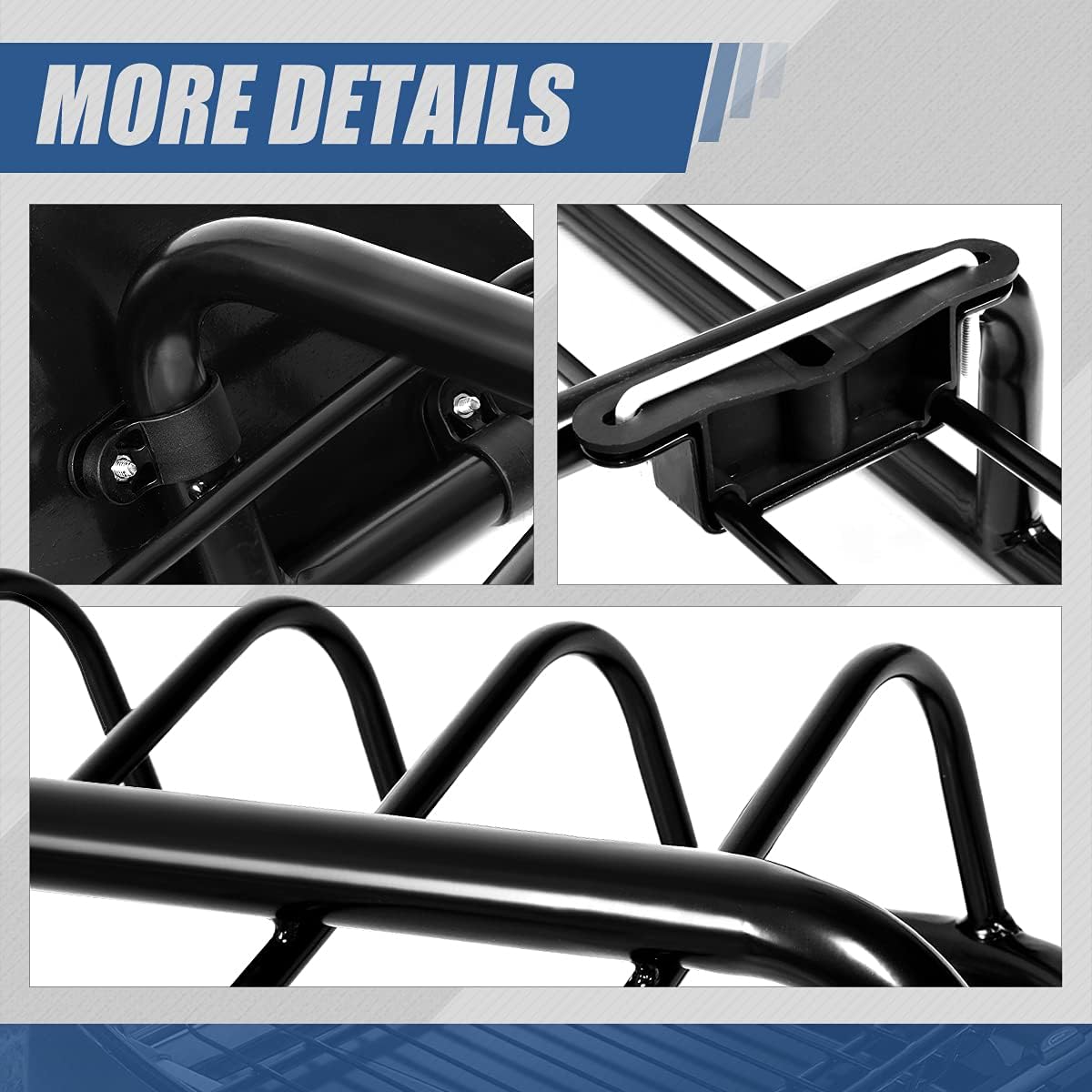 51 inches x 40 inches Mild Steel Roof Rack Top Cargo Carrier Basket