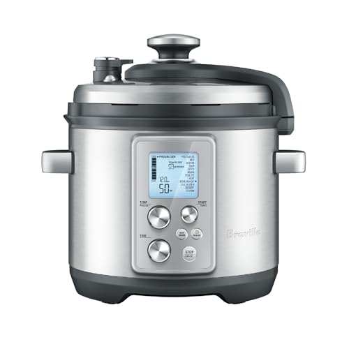 Breville Pro Slow Cooker Slow Cooker, Brushed Stainless Steel Stainless Steel 1100 Watts Digital Round slow cooker