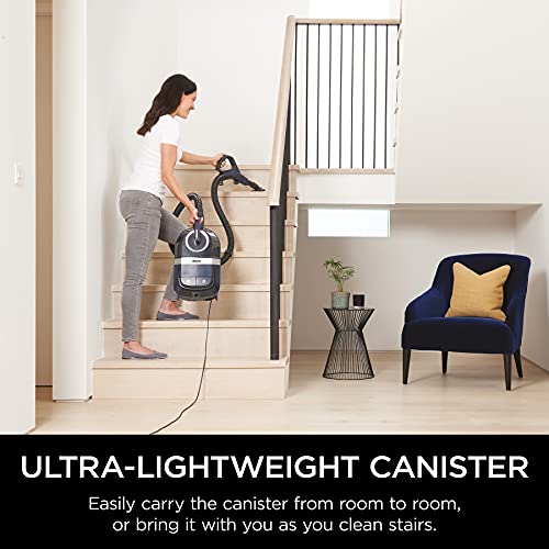 Shark CZ351 Pet Canister Vacuum, Bagless, Corded with Self-Cleaning Brushroll & PowerFins