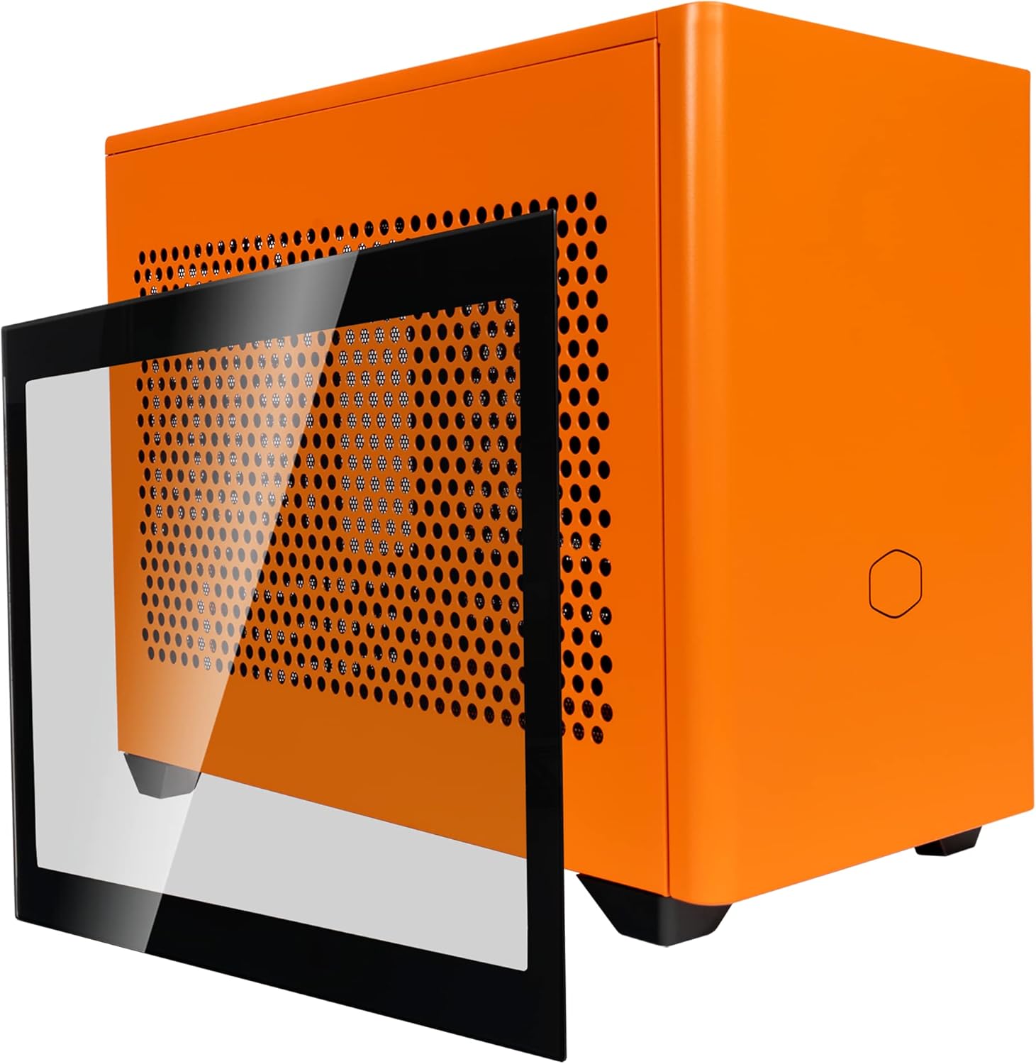 Cooler Master NR200P White SFF Small Form Factor Mini-ITX Case with Tempered glass or Vented Panel Option, PCI Riser Cable, Triple-slot GPU, Tool-Free and 360 Degree Accessibility