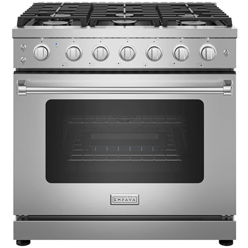 Empava 30" Slide-In Freestanding Gas Range with 5 Sealed Burners