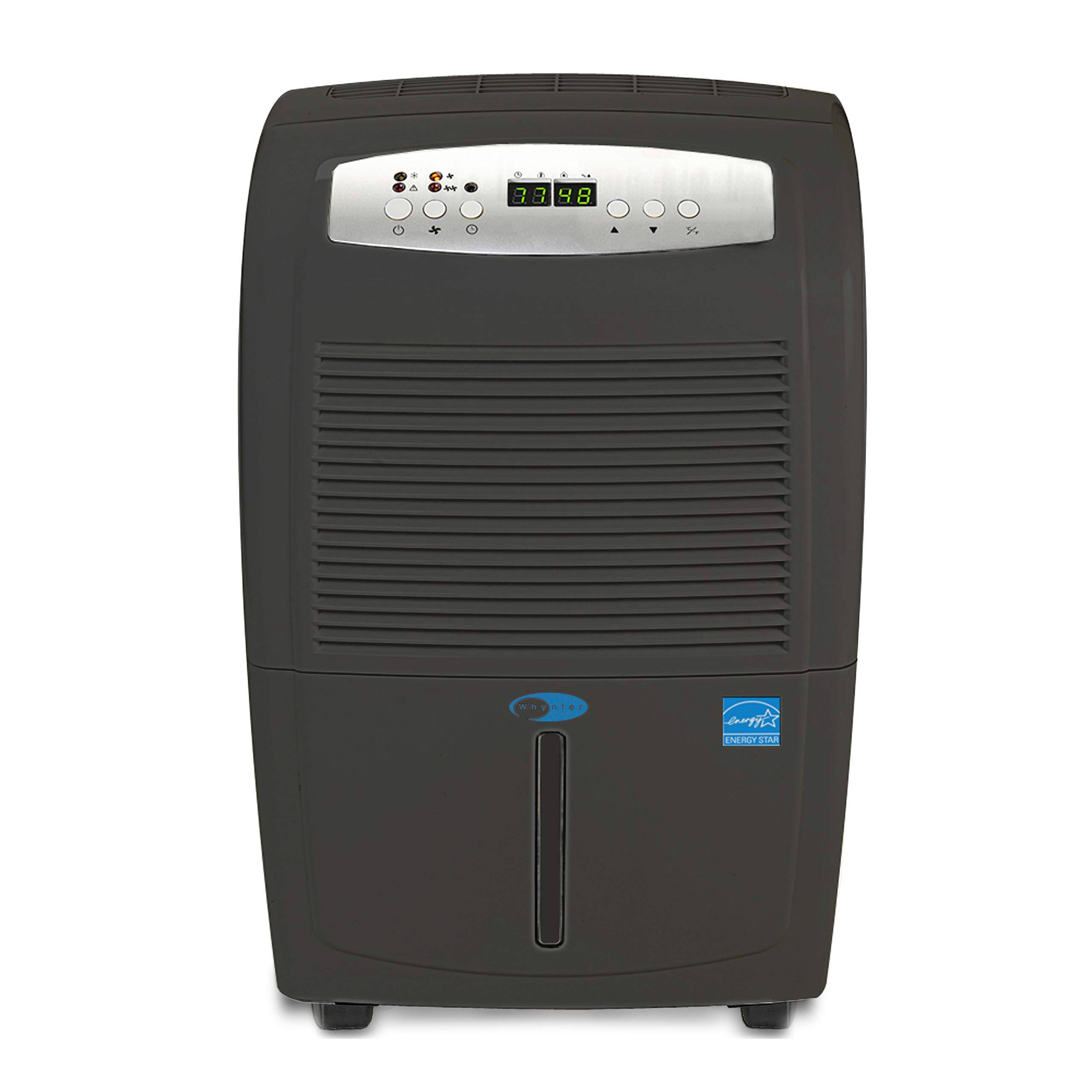 Whynter Energy Star 50 Pint High Capacity Up to 4000 Sq ft Portable Dehumidifier with Pump &ndash; Gray RPD-561EGP