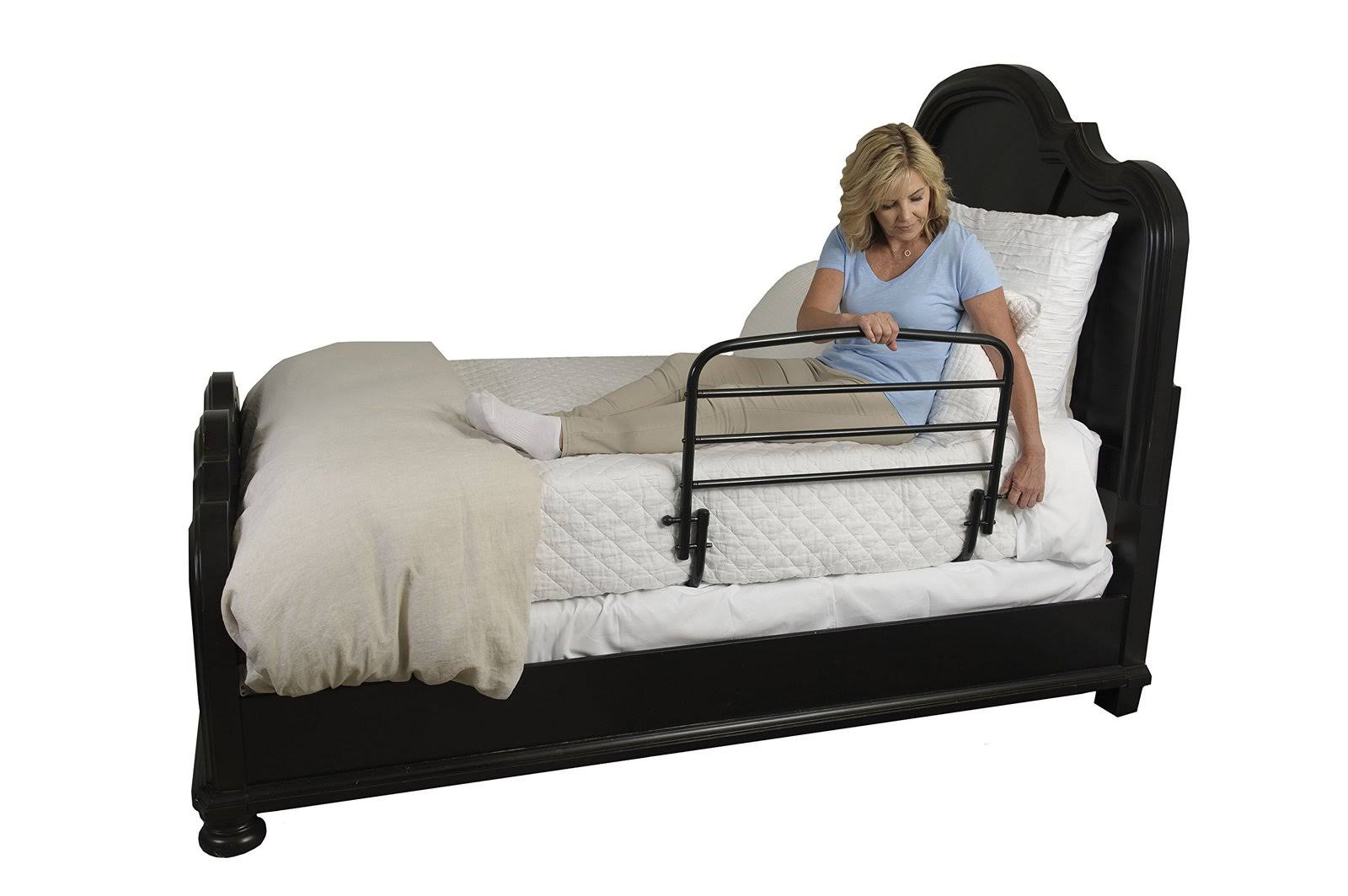 Stander 30x22 Safety Adult Bed Rail - Home Elderly Bedside Safety Rail + Swing