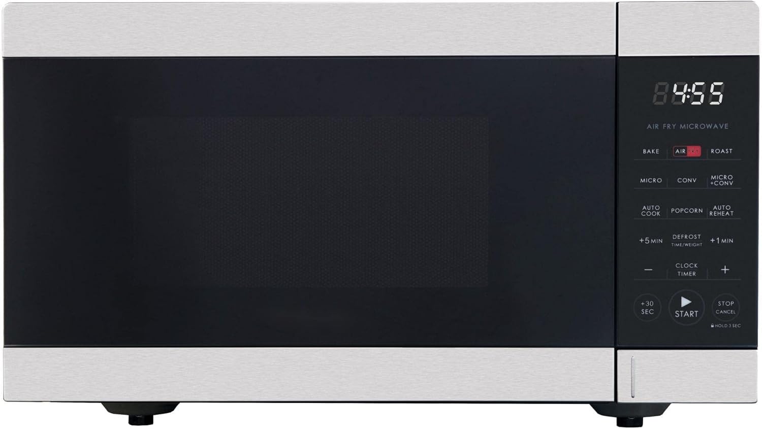 0.9 Cu ft Air Fry Microwave, 900 Watts, Stainless Steel/AA