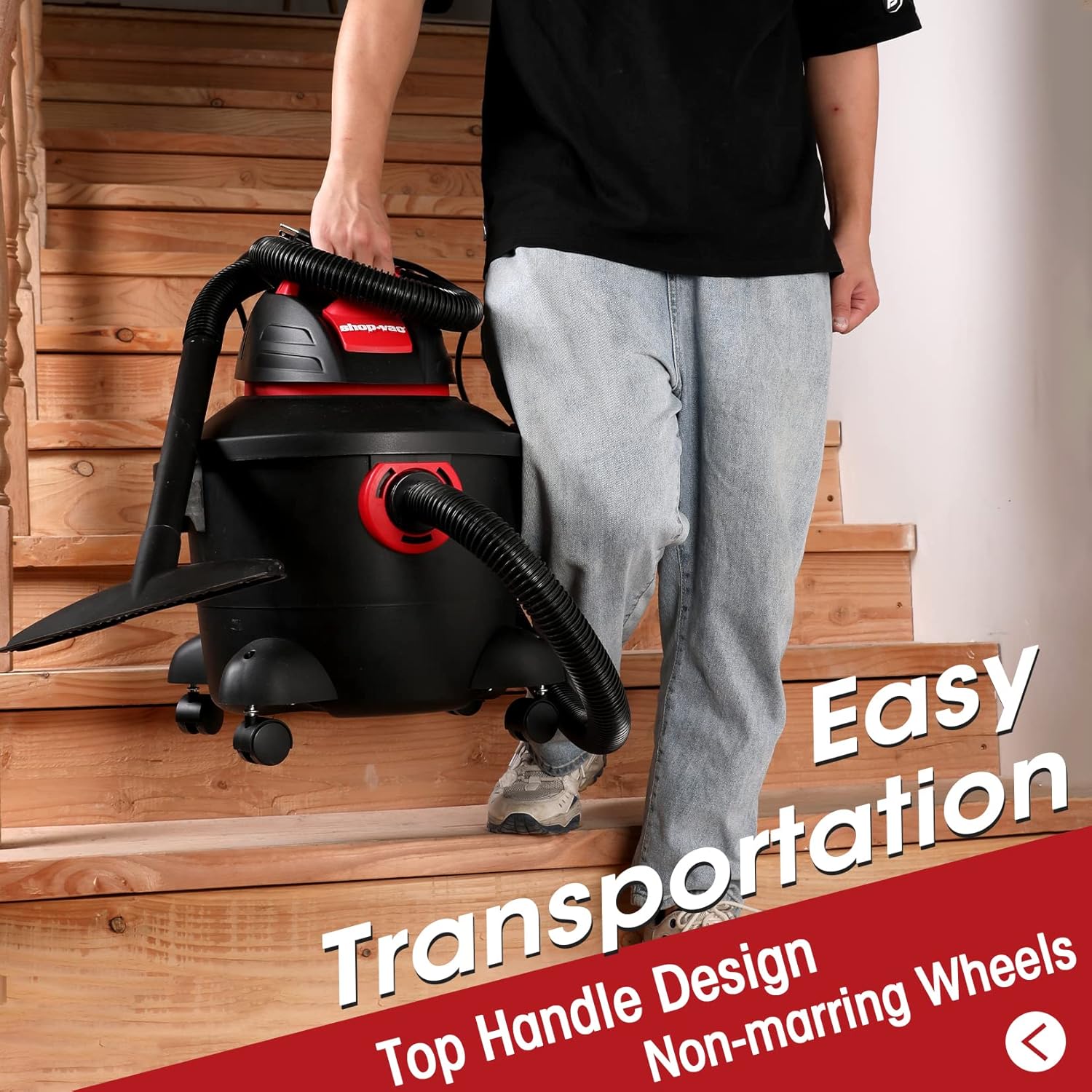 Shop-Vac 6 Gallon 3.0 Peak HP Wet Dry Vacuum, Heavy-Duty Shop Vacuum with Attachments, 5920611