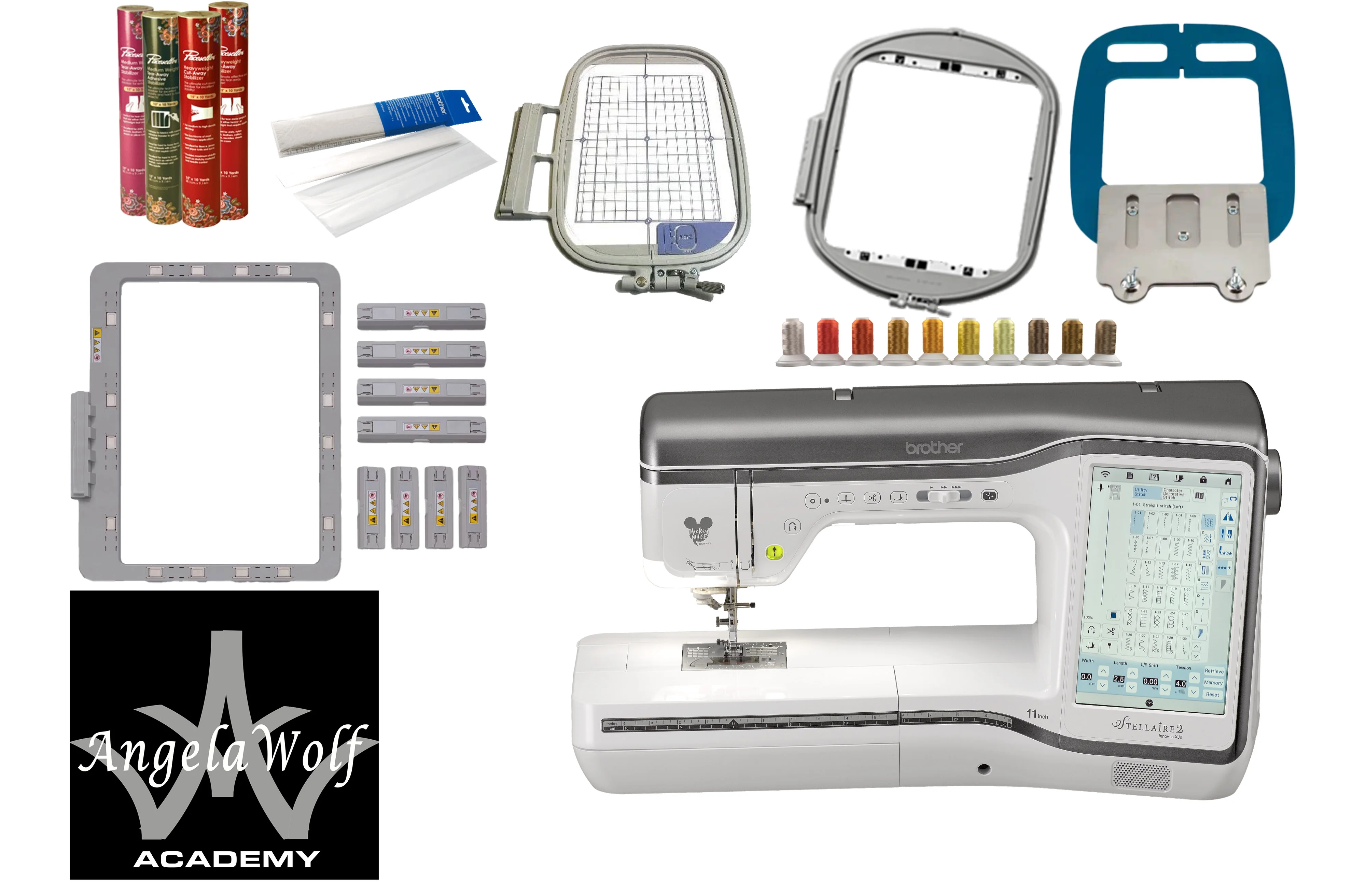 Brother Stellaire Innov-is XJ2 Sewing and Embroidery Machine + Bonus Embroidery Package - Curated Treasures Market