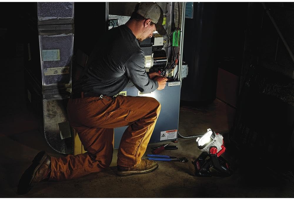 PORTER-CABLE 20V MAX LED Work Light, Corded/Cordless (PCCL500B) , Gray