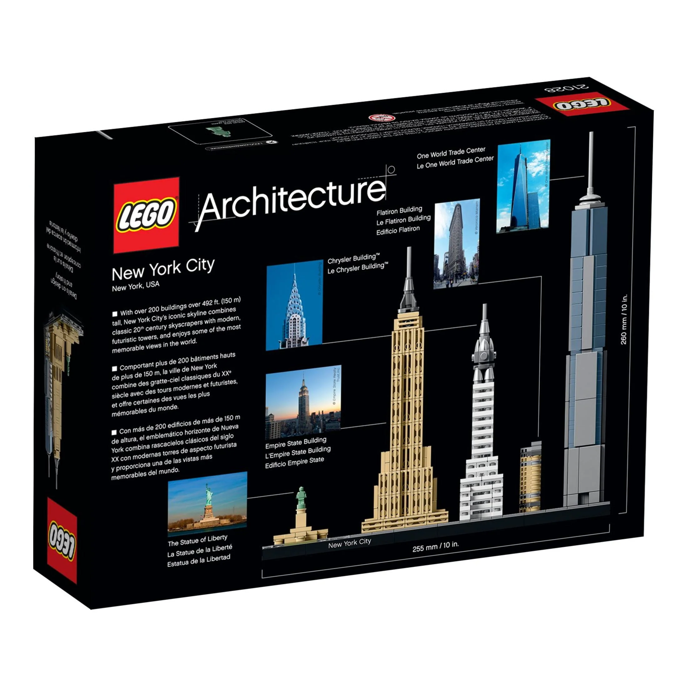 LEGO Architecture New York City Skyline 21028, Collectible Model Kit for Adults to Build, Creative Activity, Home Décor Gift Idea