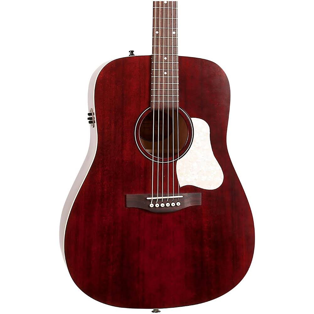 Art u0026 Lutherie Americana Dreadnought Acoustic-Electric Guitar - Tennessee Red
