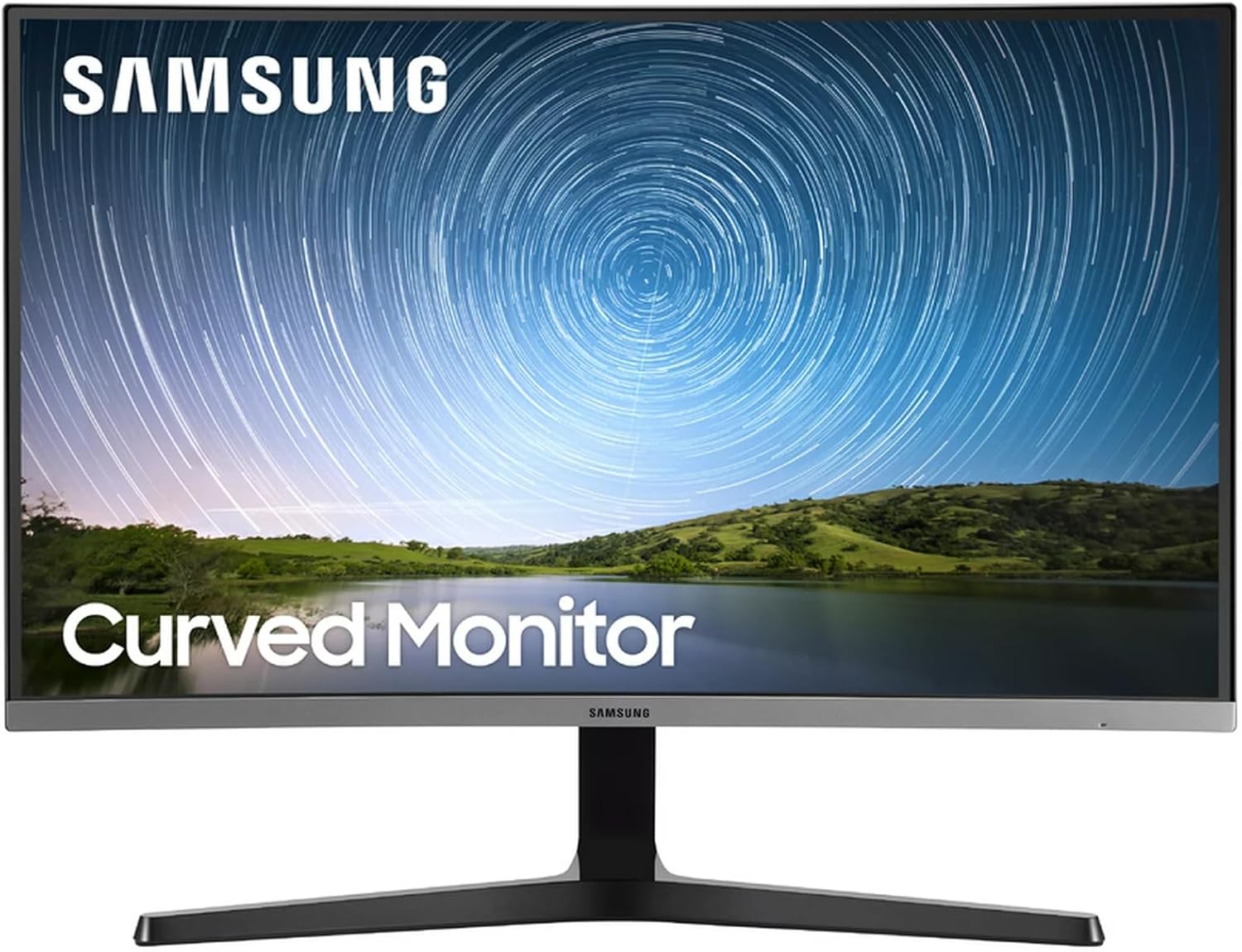 SAMSUNG 32" Class 1500R Curved Full HD (1,920 x 1,080) Monitor, 75Hz, 4ms, Ultra-Slim, AMD FreeSync, 3 Sided Bezel Less Display, HDMI, Black, with MTC HDMI Cable